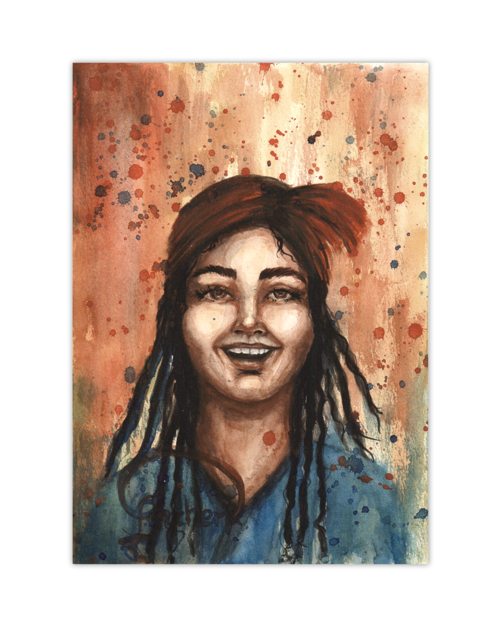ABIGAIL | Original - Aquarell - 29,7 x 21 cm (DIN A4)