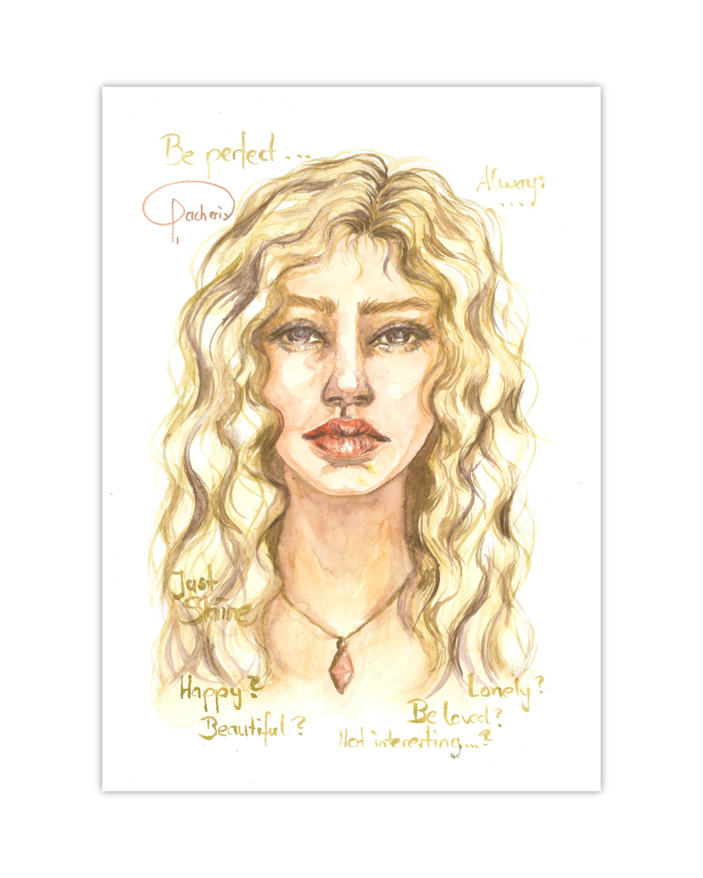 SELENE | Original - Aquarell - 29,7 x 21 cm (DIN A4)