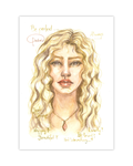 SELENE | Original - Aquarell - 29,7 x 21 cm (DIN A4)